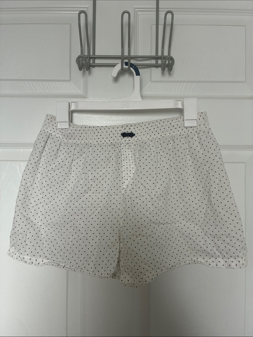 Jockey White Polka Dot Lounge Shorts